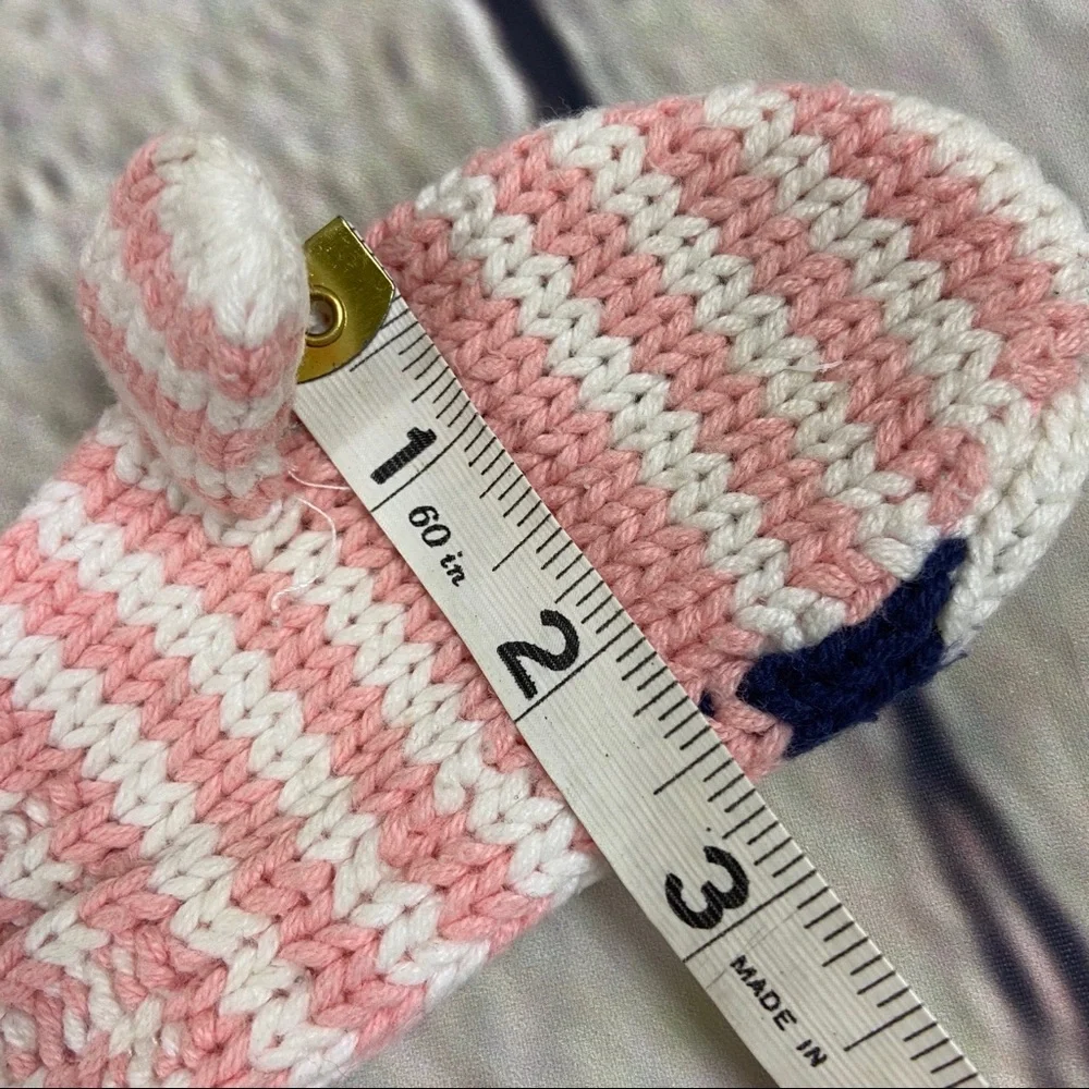 4/$25 Gap knit striped hat and mittens bundle